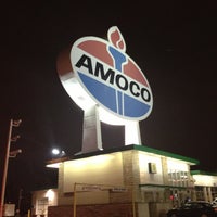 Photo taken at World&amp;#39;s Largest Amoco Sign by Georgene on 4/12/2013