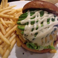 Photo taken at Gono burger &amp;amp; grill by Sakura O. on 3/9/2013