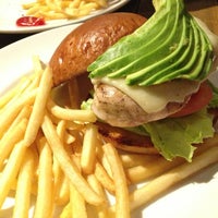 Photo taken at Gono burger &amp;amp; grill by Sakura O. on 3/2/2013