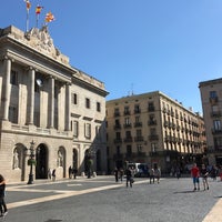 Photo taken at Plaça de Sant Jaume by Robert T. on 5/15/2017