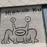 Photo taken at Hi How Are You? | Jeremiah the Innocent Frog. (1993) mural by Daniel Johnston by Robert T. on 7/28/2019