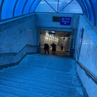 Photo taken at Dongdan Metro Station by James M. on 10/10/2021
