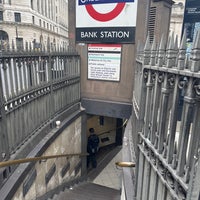 Photo taken at Bank London Underground and DLR Station by Katie t. on 8/31/2023
