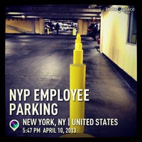 Photo taken at NYP Employee Parking by Manny G. on 4/10/2013