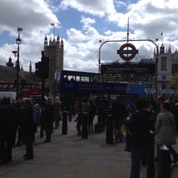 Photo taken at Westminster Station Parliament Square Bus Stop by GM R. on 5/10/2013