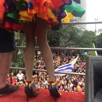 Photo taken at 21ª Parada do Orgulho LGBT by Luiz Felipe G. on 6/18/2017