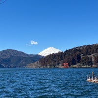 Photo taken at Lake Ashinoko by ゆ . on 2/27/2024