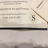 Photo taken at Sotheby&amp;#39;s Institute of Art NY by Art H. on 6/17/2017