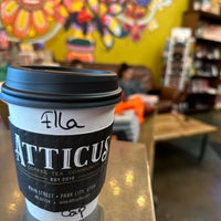 Photo taken at Atticus Coffee, Books and Teahouse by Ella H. on 11/4/2022