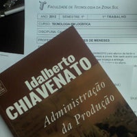 Photo taken at Faculdade de Tecnologia da Zona Sul (FATEC) by Fabio J. on 9/18/2012