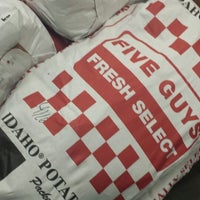 Photo taken at Five Guys Burgers &amp;amp; Fries by Nia M. on 4/18/2015