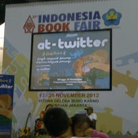 Photo taken at Jakarta Book Fair by Resti P. on 11/25/2012