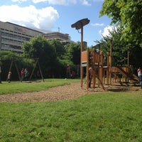 Photo taken at Playground Cours Saint Michel by Carlos P. on 6/2/2013