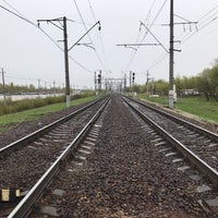 Photo taken at Ж/д платформа «Детскосельская» by Андрей D. on 5/5/2019