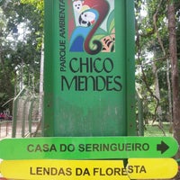 Photo taken at Parque Chico Mendes by Cintia C. on 10/21/2012
