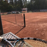 Photo taken at Kalastajatorpan tennisklubi by Sam T. on 9/19/2018