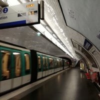 Photo taken at Métro Couronnes [2] by Hans H. on 10/22/2018