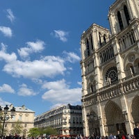 Photo taken at Cathedral of Notre-Dame de Paris by Janey on 3/29/2019