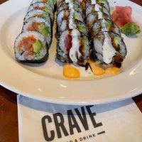 Photo taken at CRAVE American Kitchen &amp;amp; Sushi Bar by Alyssa A. on 2/19/2024