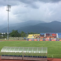 Photo taken at Stadium proton city by Mi on 5/6/2018