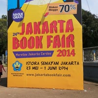 Photo taken at Jakarta Book Fair by Sherly O. on 6/1/2014