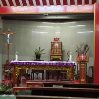 Photo taken at Gereja Santa Maria de Fatima Toasebio by Weiwei J. on 2/23/2018