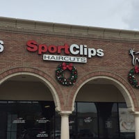 Photo taken at Sport Clips Haircuts of West University by Corey P. on 12/12/2015