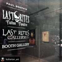 Photo taken at Last Rites Tattoo Theatre and Art Gallery by Donia on 8/28/2019
