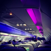 Photo taken at Virgin America - Flight VX 411 by Kevin C. on 11/22/2012