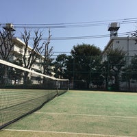 Photo taken at 玉川野毛公園テニスコート by siam b. on 2/28/2015