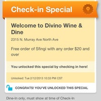 Photo taken at Divino Wine &amp;amp; Dine by Steph Y. on 2/13/2013