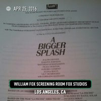 Photo taken at William Fox Screening Room Fox Studios by Michael on 4/25/2016