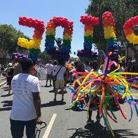 Photo taken at LA Pride Parade by Jade F. on 6/11/2018