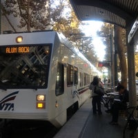 Photo taken at VTA Paseo de San Antonio Light Rail Station by Aarthi E. on 10/26/2012