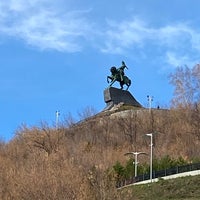 Photo taken at Памятник Салавату Юлаеву by Serg K. on 10/20/2021