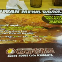 Menu Curry House Coco Ichibanya Now Closed Japanese Restaurant In Honolulu