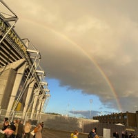 Photo taken at Brøndby Stadion by Brian S. on 10/2/2022