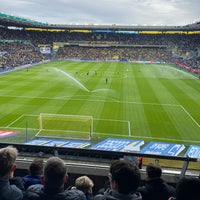 Photo taken at Brøndby Stadion by Brian S. on 4/21/2024