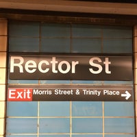 Photo taken at MTA Subway - Rector St (R/W) by Paul W. on 6/26/2019