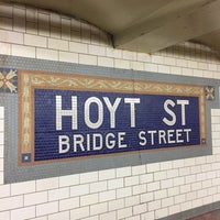 Photo taken at MTA Subway - Hoyt St (2/3) by Paul W. on 2/19/2017