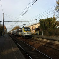 Photo taken at Station Ukkel-Kalevoet / Gare d&amp;#39;Uccle-Calevoet by Emmanuel R. on 11/23/2014