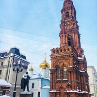 Photo taken at Памятник Федору Шаляпину by Nastasiya O. on 1/31/2019
