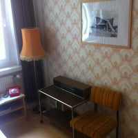 Photo taken at OSTEL Das DDR Hostel Berlin by CW B. on 4/11/2013