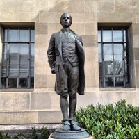 Photo taken at Nathan Hale Statue by Leo G. on 4/4/2013