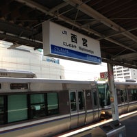 Photo taken at JR Nishinomiya Station by yoshikazu f. on 5/13/2013