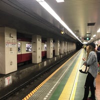 Photo taken at 東日本橋駅 2番線ホーム by Tao K. on 5/20/2018