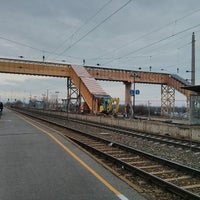 Photo taken at S-Bahn Deutsch-Wagram by Michael M. on 3/19/2013