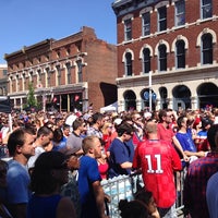 Photo taken at World. Cup block Party Mass Ave by Patrick F. on 7/1/2014