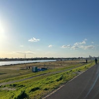 Photo taken at 江戸川河川敷 by konpan on 3/3/2024