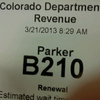 Photo taken at Colorado DMV by Richy T. on 3/21/2013
